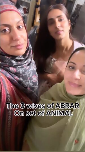 Shafina Shah Instagram - Selfies taken post shooting🎞🎥 this 😭scene🫶🏽 ❤️🙏🏽.
.
Wife 1 : Shabana Haroon 
Wife 2: Shafina Patel Shah 
Wife 3: Mansi Taxak

#shafinashah #shafinapatelshah #animal #shafinapatel #bollywoodmovie #bobbydeol #missmissions #pakistaniactress #indianactress #bollywoodactress #ukactors #actorslife #mspakistanworld #mspakistan #misspakistan #indianmodel #pakistanimodel #mixedheritage #pathan #shah #animalthemovie #ranbirkapoor #sandeepreddyvanga #bobbydeolwife #abrar #meharunisabaig