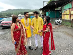 Shaily Priya Instagram - One year to fun , laughter, hardwork and little bit of fights . 
Kismat ki lakiron se completes one year 
@shemarooumang @rstfofficial