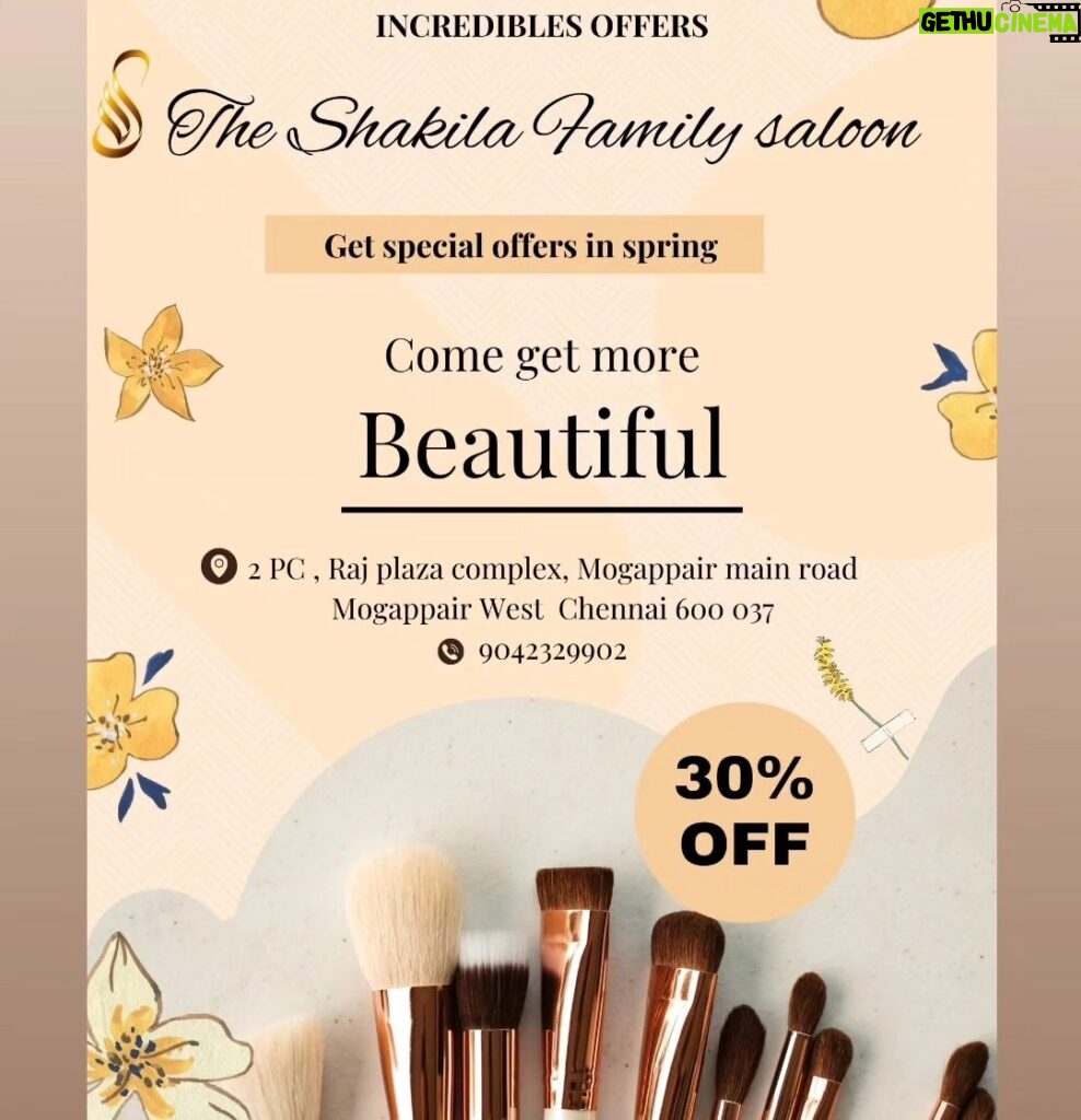 Shakeela Instagram - The Shakila Family Salon Beauty Salon Professional Hair & Beauty Salon Hair 💇🏻‍♂️💇🏻‍♀️ | Skin🧴| Makeup 💄 Appointment:9042329902 Address:.📍2 PC, Raj Plaza Complex, Mogapair Main Road, Mogapair West, Chennai 600037