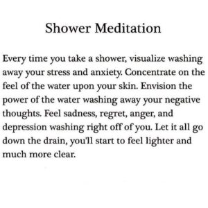 Shalita Grant Instagram - Share if you care
.
I’m always looking for ways to practice meditation and mindfulness throughout my day. This is a great way to do that: a good ole shower meditation.
.
Wishing you the best today
#wednesdaywisdom #wednesdaymotivation #meditation #mindfulnesspractice