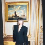 Shalom Harlow Instagram - 🦞 opening act for @schiaparelli SS24 by @danielroseberry 🦞 A sublime presentation by @danielroseberry Surreal and restrained. Thank you for having me and for keeping the tradition of high fashion design alive and thriving. I love showing in this way. Small intimate rooms were we can feel the clothes breathe stylist @_mariechaix_ casting @piergiorgio makeup @patmcgrathreal hair @guidopalau nails @cam.t.artist film @titreprovisoire music @benbrunnemer