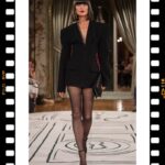 Shalom Harlow Instagram - 🦞 opening act for @schiaparelli SS24 by @danielroseberry 🦞 A sublime presentation by @danielroseberry Surreal and restrained. Thank you for having me and for keeping the tradition of high fashion design alive and thriving. I love showing in this way. Small intimate rooms were we can feel the clothes breathe stylist @_mariechaix_ casting @piergiorgio makeup @patmcgrathreal hair @guidopalau nails @cam.t.artist film @titreprovisoire music @benbrunnemer