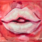 Shanna Moakler Instagram - One of my favorite artist did my lips in her new collection @brandimilne I'm so touched and honored! I have many of her pieces I'll post some in my story! Thank you Brandi you know I love your work it's so cool to have been included. ❤️👄❤️