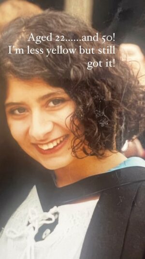 Shappi Khorsandi Instagram - #myyouth
#ageacceptance 
#curlyhair 
#thesimpsons