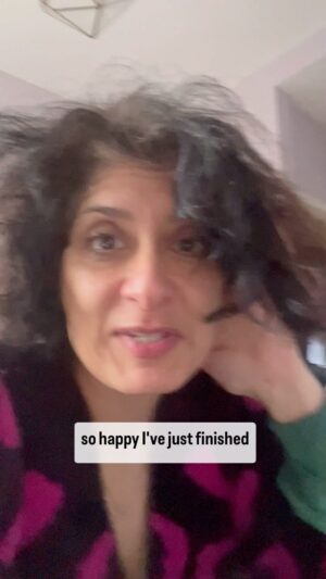 Shappi Khorsandi Instagram - All this AND writing new comedy show. I haven't hoovered for weeks. 
#maturestudent 
#psychotherapy_journey 
#psychotherapystudent
#gestalttherapy