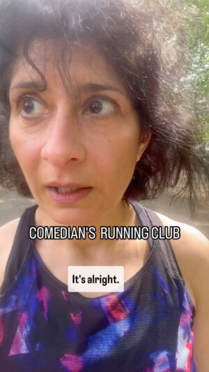 Shappi Khorsandi Instagram - Thank you @esthermanito and @robdeeringcomedian and @joebor1 ... needed the peer pressure to get my ass into gear again.  My legs still feel boneless but my heart is happy (if a little freaked out) #running #runningclub #runningwankersofinstagram