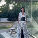 Sharam Diniz Instagram - Mom gave birth, to a legend in the making 🥰 Portugal Fashion Week ready, with full look by @joaosousabrand droppin’ the collection on the 18th Oct. 🇵🇹🤍🖤 Last but not least, thank you @villa.casasdecampo for the hospitality 🏡. #Kings #JoaoSousaBrand