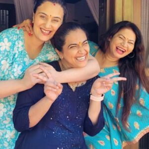 Sharmishtha Raut Instagram - And with crazy times and happy smiles,
The trio is back!
🥰❤️

#friendsforlife #friends #bigbossmarathi #bigboss #bff #happiness