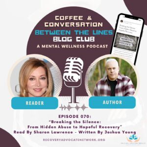 Sharon Lawrence Instagram - Just Released! 🎙Episode 70 —"Breaking the Silence: From Hidden Abuse to Hopeful Recovery - Reader Sharon Lawrence - Author Joshua Young." Available on YouTube, our website, and all major streaming services! https://www.youtube.com/watch?v=R5VGSb4_rg8&t=1s 

From Emmy-nominated ADA Sylvia Costas Sipowicz to the captivating Missy on 'Joe Pickett,' Sharon's range knows no bounds. Her solo play, 'THE SHOT,' sheds light on the universal issue of abuse.

🙌 Learn more about RAN: [Link in Bio]

Join us in making a difference! Every contribution counts. 🌟 Your support fuels our mission and helps change lives.🤝💕
Paypal: https://www.paypal.com/donate/?hosted_button_id=38KWNZSB6A6W2&source=url&fbclid=IwAR1kgmyHxZUxmNrRaru04laLHJWXVZGMH3Bz2sqaGIO0zaqfnng4i0LZU40
Venmo: https://account.venmo.com/u/recoveryadvocatenetwork
Email: donate@recoveryadvocatenetowrk.org

Subscribe to our mailing list: info@recoveryadvocatenetwork.org
Be a future guest: podcast@recoveryadvocatenetwork.org

@joshuamyoung1 @Sharonelawrence

#BetweenTheLines #CoffeeAndConversation #RecoveryAdvocateNetwork #RAN2wellness #mentalhealth #mentalhealthawareness #RAN #nonprofit #501c3 #breakthestigma #podcast #mentalhealthpodcast #blog