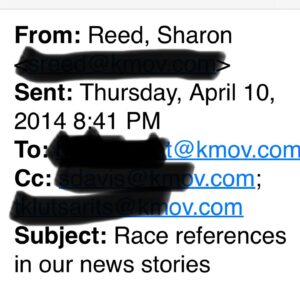 Sharon Reed Instagram - Do swipe 👉🏽 
I did my part about a decade ago - when I worked with this person. Not that it should be the exclusive job of Black folks in the newsroom to keep racist references from reaching viewers🤷🏽‍♀️
#KeepSpeakingUp 🗣️ 
#RetaliationExpected
#DoItAnyway💪🏾 
#NABJ