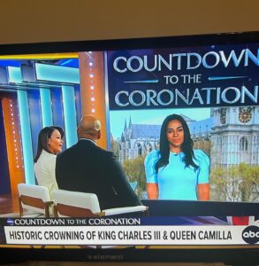 Sharon Carpenter Instagram - First time on @abcgma3 today, with a #KingsCoronation preview! @fionabloom