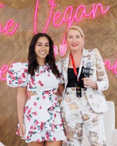 Sharon Carpenter Instagram - 🌱✨ Sharing my journey on stage at the @VeganWomenSummit alongside @SharonCarpenter was truly an honour! From discussing resilience to highlighting the importance of branding, it was an event filled with valuable insights. A heartfelt thank you to @JennyStojkovic and the entire team for recognising my commitment to the movement with the Woman of the Year award. Check out my stories to see highlights from the summit in @Vegconomist's feature. 📲 #vws2024 #veganwomensummit #veganevent #veganbusiness #womanoftheyear #womeninbusiness #womensupportingwomen
