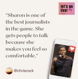 Sharon Carpenter Instagram - Here’s what some of the stars are saying about my Webby and Telly Award-winning Instagram Live interview series, “Let’s Go Live! w/ Sharon Carpenter.” You can find their episodes and many more on my IGTV. More exciting celeb chats coming soon. 
#chrisrock #seanpaul #thezombies #colinblunstone #lamornemorris #skipmarley #machelmontano #letsgolive #sharoncarpenter