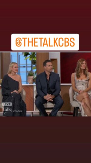 Sharon Case Instagram - Thank you @thetalkcbs for having @youngandrestlesscbs on your show all week and celebrating our 50 year #anniversary with us!! 
#daytime #drama #thetalk #yr50 #cbs @therealstafford @joshuamorrowyr