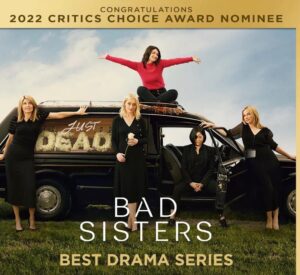 Sharon Horgan Instagram - We got two @criticschoice nominations and we are delighted.  I love this show. It’s a ride. But I especially love my sisters. 
@mssarahgreene 
@evehewson 
@evabirthistleofficial 
#annmarieduff 

(Stupidly cut off the gorgeous messages from my bad sisters in the last two posts. What a twat)

@criticschoice 
@appletvplus 
@mermantvfilm
#badsisters