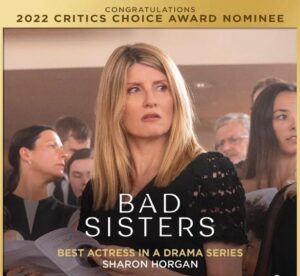 Sharon Horgan Instagram - We got two @criticschoice nominations and we are delighted.  I love this show. It’s a ride. But I especially love my sisters. 
@mssarahgreene 
@evehewson 
@evabirthistleofficial 
#annmarieduff 

(Stupidly cut off the gorgeous messages from my bad sisters in the last two posts. What a twat)

@criticschoice 
@appletvplus 
@mermantvfilm
#badsisters