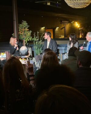 Sharon Horgan Instagram - I thought me and my sisters were gonna be together tonight so I’d have a new photo to post but as it turns out it was just me, Becka, the Prick and The Fonz. (What a joy.  Sorry for the tiny photo. I love Henry Winkler, the funniest, the nicest). But anyway, I wanted a new Bad Sisters photo to thank @iftaacademy for all their support for the show.  We are so delighted for the team behind the camera and in front of the camera. Making Ireland proud is always near the top of my list of things to do. We got to show her off in all her glory and entertain people too. I can’t wait to all be in the same room in Dublin together celebrating. 
#bad sisters 
@appletvplus 
@mermantvfilm