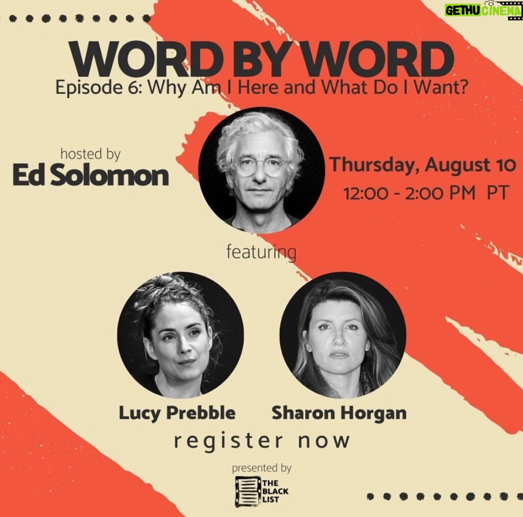 Sharon Horgan Instagram - This Thursday, join us at a SPECIAL time (noon PT/8pm GMT) for #WordByWord to help raise money to support writer and industry professionals during the strike. Hosted by @ed_solomon, this week's conversation will focus on writing for actors. Actors and writing. Two of my favourite things. And Lucy Prebble. Another favourite will be there so that’s exciting. So if you want to have a good chat on Thursday then click the link in my bio to sign up and donate please #WordByWord @theblcklst @wgaeast @sagaftra In the pic above I am being an actor not a writer