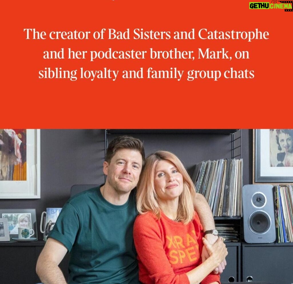 Sharon Horgan Instagram - Me and my little brother Mark @younghorgan spoke to the @thetimes about how much we hate each other. Best to read the link in bio as I seem to have done a really shitty job of attaching the article Photographs by the brill @anbatch