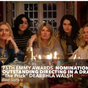 Sharon Horgan Instagram - I’m overwhelmed with gratitude for the last couple of days and so happy for the show and all my sisters who are the most brilliant, supportive, talented beauties.  And all the boys: the good ones and the baddies. The entire exceptional cast and our team of writers who we are so lucky to have. The production team especially @fayedorn and @johannknobel. The whole Merman family worked so hard and around the clock for this and I’m just really proud of everyone. All nominations amazing but @dearbhlawalsh Emmy one made me scream 💚💚

Thank you @televisionacad can’t believe it
And thank you @goldderby 💚
And thank you @hollywoodcriticsassociation 

Also it’s my birthday. I’m old today.

#badsisters 
#emmys 
@mermantvfilm 
@appletv 
@disneytvstudios 
#abcsignature