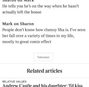 Sharon Horgan Instagram - Me and my little brother Mark @younghorgan spoke to the @thetimes about how much we hate each other.  Best to read the link in bio as I seem to have done a really shitty job of attaching the article

Photographs by the brill @anbatch