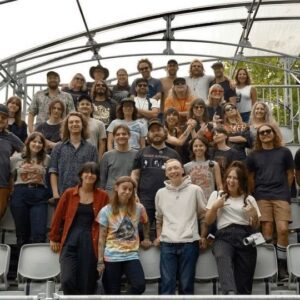 Sharon Van Etten Instagram - This has been my family for the past 5 weeks.  They have been my therapists, siblings, parents, teachers.  I’ve felt nothing but supported and cared for.  So many people have worked so hard towards The Wild Hearts Tour.  And while I’m excited to see my “real” family after being away for so long, I’m tearing up on the plane with conflicting feelings about parting ways.  Thank you, Angel, Julien, Quinn, our bandmates, the crew.  None of this would have happened without this exact team.  I love you.  Let’s do it again.  X