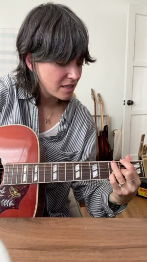 Sharon Van Etten Instagram - I rarely do tutorials, but this is one of those songs that fans have asked me about … and I get a little embarrassed because it’s deceptively simple.  It’s only 3 chords but the trick is the holds and the turnarounds between chorus and verse.  Hopefully I explained it well enough for you all to try and realize how easy it actually is… once you get the hang of it … 

Full tutorial is up on TikTok ! #Tramp11