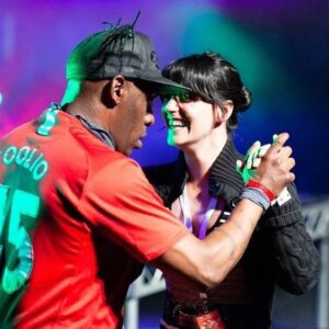 Sharon Van Etten Instagram - In 2012, I was watching Coolio from side stage at a festival in Australia.  He had such great energy and the crowd was in the palm of his hand.  He started walking in my direction, asking me to come out and dance.  I was hesitant, knowing my abilities.  I told him I wasn’t very good.  He pulled me on stage and we danced and we laughed and as he walked me back to side stage, he whispered and chuckled, “you aren’t a very a good dancer…” and it felt kind.  Thank you for sharing this moment with me, Coolio.  Love to you and your family and fans.  RIP

Thank you for capturing this photo @misterdangrant !