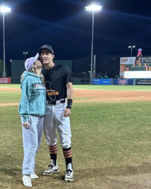 Shelby Wulfert Instagram - October was celebrating 1 year of marriage with the man of my dreams 😍 celebrating Carson & Julana at Ava’s baby shower 💜 meeting Baby Cayden 💛 a trip to AZ to watch Lu and his dad play in a father-son baseball tournament at the spring training fields ⚾️ lots of yoga with Vic 🧘🏼‍♀️ and a trip to Oxnard for Jo’s birthday 🏖️