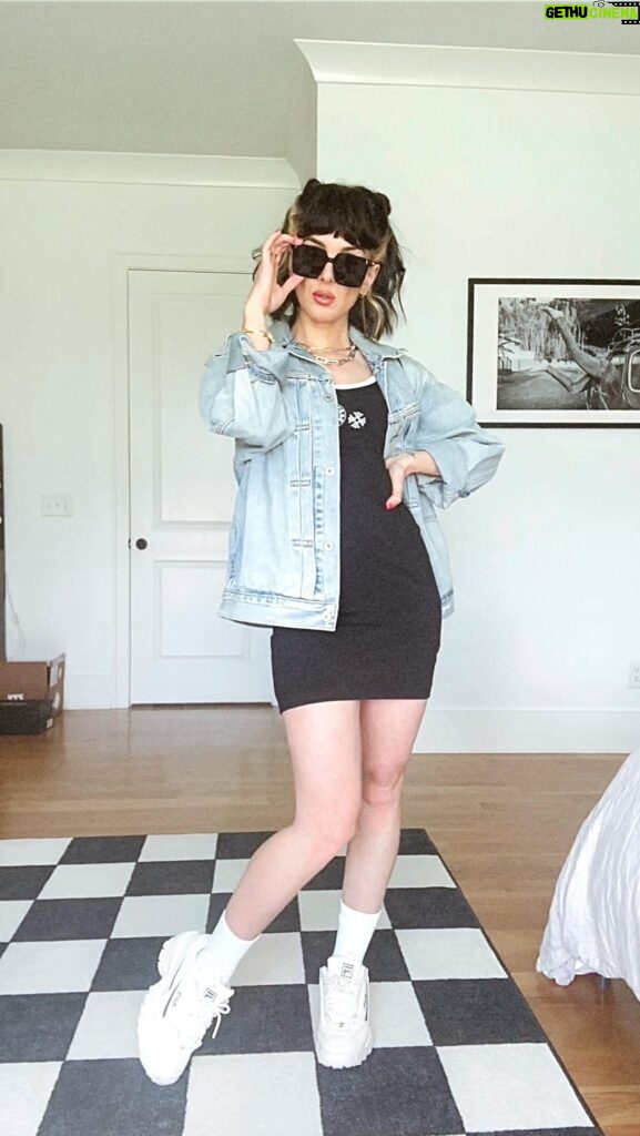 Shenae Grimes-Beech Instagram - GRWM to venture out into the wild again after a few sick days post-travel. Been feeling foggy since our whirlwind trip to LA but slowly climbing out of the haze and starting to plan summer travel! Shout out to @jessejostark for convincing me I can still pull off a skintight mini dress 🖤 Comment below with recs for a 3-4 day European vacation with kids! Priorities are experiencing culture, food and vibes over doing museums, sightseeing and “kid-friendly activities” ✈️