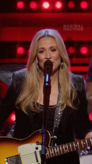 Sheryl Crow Instagram - Watch the 2023 Induction Ceremony now streaming on @hulu #RockHall2023 #ICYMI @sherylcrow @oliviarodrigo