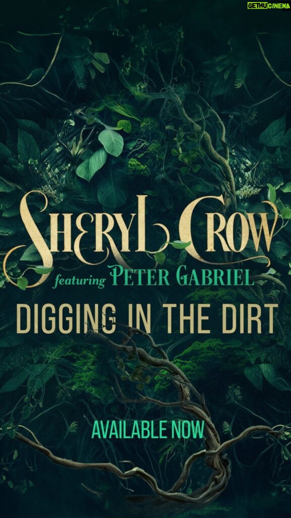 Sheryl Crow Instagram - I am SO excited to be sharing my cover of @itspetergabriel’s “Digging In The Dirt” with you! It holds so much meaning for me, I hope you love it. Please go and give it a listen - link in profile.