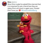 Sheryl Crow Instagram - I get sad, too, Elmo. But you are never ever alone. ❤️ (This song, “You Can’t Change The Weather” is coming 3/29 on “Evolution”. Seemed too perfect for this conversation not to share a snippet!) #mentalhealth #emotionalwellbeing