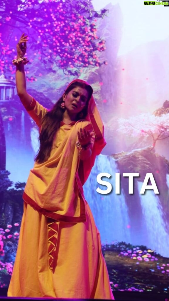 Shilpa Raizada Instagram - Introducing Sita!!! Sita is the silent figure of strength in the Hindu epic, Ramayana. She is the epitome of devotion as a wife, daughter, and a mother. She led a life full of trials and tribulations with strength and courage. In our play 'Jai Shri Ram Ramayana' the role is played by @shilpa_s_raizada. The legend behind Devi Sita’s birth is divine and supernatural. She did not emerge from a mothers’s womb, rather she appeared miraculously in a furrow, while king Janaka was ploughing the field as part of Vedic ritual in the kingdom of Videhas (also known as Mithila). Sita is considered to be one of the Sreshta Naris (most chaste women) and is respected as the epitome of all womanly virtues for Hindu women. Devi Sita is also considered an avatar of Lakshmi, the Goddess of Wealth and the consort of Sri Vishnu during the Treta Yuga. #sita #ramayan #jaishriramramayan