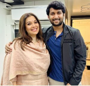 Shilpa Tulaskar Instagram - Happy birthday @nameisnani garu ! Always be the amazing human being you are! 
  It was an honour and absolute pleasure to share screen space with an amazing artist as you ! 
And even get photographed by you ! Have a fabulous year ♥️♥️♥️♥️♥️ !

#hinanna #nani #telugusongs #telugumovies #telugucinema