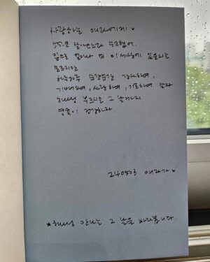 Shin Ae-ra Instagram - 저는 남편과달리 
글쓰는걸 싫어해요ㅎ
지난 5년동안 
쓰다멈추기를 여러번,
드디어 책으로 나왔네요.
부족한 제가 여러분과 나누고싶은 이야기는 뭘까요?^^

이책의 인세는 전액  @yana_in_official 에 기부됩니다