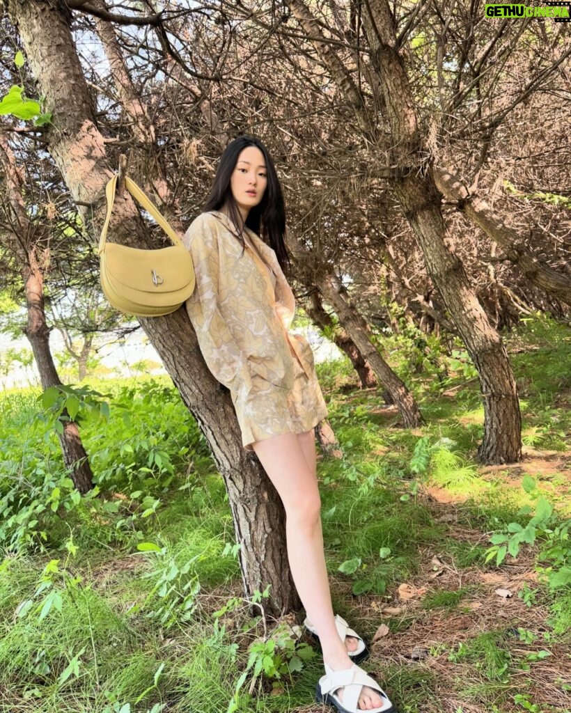 Shin Hyun-ji Instagram - My new rocking horse bag 🐴 #burberry #ad @burberry