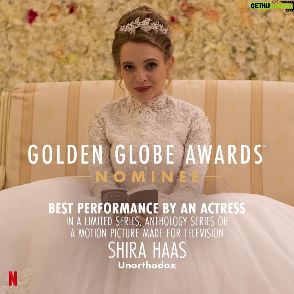 Shira Haas Instagram - Words cannot describe my excitement. It's an unbelievable honor to be on the same list with such incredible talent. Thank you for this nomination, thank you for all the love. Did I already say thank you? 🙆🏼‍♀️❤️✨ @goldenglobes