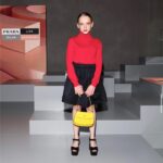 Shira Haas Instagram - #PradaSS22 show. Thank you so much for having me. An incredible day. ❤️💋 @prada @rafsimons