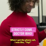 Shirley Ballas Instagram - The crossover we NEEDED 🪩 @johannesradebe @shirleyballas #DoctorWhoUnleashed #iPlayer #DoctorWho #BBCThree #Strictly