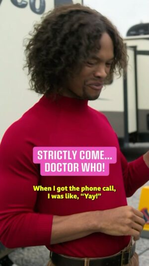 Shirley Ballas Instagram - The crossover we NEEDED 🪩 @johannesradebe @shirleyballas #DoctorWhoUnleashed #iPlayer #DoctorWho #BBCThree #Strictly