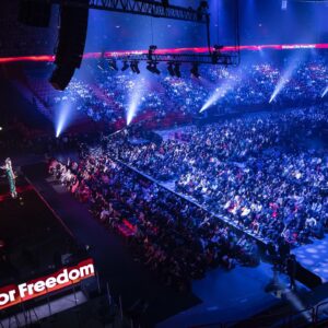 Shiva Negar Instagram - @eldfesten ‘A Call for Freedom’ was an evening to highlight the current situation in Iran and to remind us of the importance of free speech and art. The event took place in Stockholm at the Avicii arena on March 14, 2023. Thousands of people attended live and millions of people watched the show on TV 🫶 Produced by @riksteatern The Swedish National Touring Theatre. Thank you to the amazing hardworking team who helped put this together. It was a magical night and a glimpse of what can be achieved when people are united ✊💚🤍❤️ 
📸: saroee.com @danishsaroee 
👗: @inesscouture 
💄: @hannalindbloom 
#womanlifefreedom #powerofunity