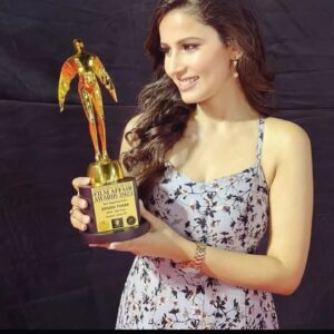 Shivani Tomar Instagram - Words can't describe how thankful I am ... 

#proudmoment 🏆
#alwaysthankful🙏  @film.affair.awards