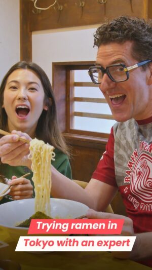 Shizuka Anderson Instagram - On the quest with a ramen expert to find the perfect bowl! 🍜 @ramenadventures 

🔗 Click our link in bio to book any of Brian’s tours! 🔗
 
 Shizuka explores Tokyo alongside the esteemed ramen expert, Brian! Together, they discover the bustling streets of Tokyo.

At their first stop in Shimokitazawa, Shizuka is introduced to a delicious salt ramen , carefully crafted to be both satisfying and gentle on the palate. Filled with yummy ingredients 🥟, it offers a refreshing twist on traditional flavors that we are used to in a ramen.

They cross Tokyo making their way to their final destination where there is a reward waiting for them: Niigata-inspired ramen 🍲, topped with a rich layer of savory fat. It is a must-try for all ramen lovers 🍜, and while some might be intimidated at first, the chef’s expertise ensures that the fat blends in with the broth seamlessly and enhances the depth of the flavors. 🍲👨‍🍳

#ramen #ramentours #tokyo #shimokitazawa #niigata #ramenlover #foodtour #foodie #japanesefood #noodles #foodadventure