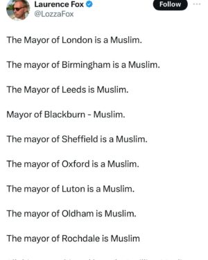 Shola Mos-Shogbamimu Instagram - Islamophobia is being weaponised at an alarming rate in UK under the guise of free speech. @lozzafox1 is a disgusting reprobate whose bigotry should be robustly condemned. 

You know he’s targeting Black and Brown British Muslims. 

Laurence Fox lost his bid to run for London Mayor and has lost his £5,000 deposit after securing just 0.005% of votes in his attempt to become a London Assembly member.

So what does he do? Attack Muslims - and Elon Musk endorses the lies with a ‘Wow’. Not condemnation like he’s doing with antisemitic tweets (after his rush to Israel to whitewash endorsing antisemitic tweets) no - he gave Fox a ‘wow’.
