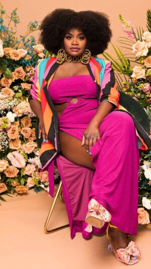 Shoniqua Shandai Instagram - “Authenticity is Freedom” 💖💜🧡💛💚💙

So thankful to @blacklove for creating a space and time dedicated to the wellbeing of black women with “You Retreat” What a privilege it was to be in the room. 🖤🖤🖤

MUA: @stephhausofbeauty 
Dress: @meshki 
Jewelry: @trufacebygrace 
Shoes: @betseyjohnson 

#blacklove #selflove #authenticity #bullying #self-image #blackwomen #motivation #internationalhouseholdname