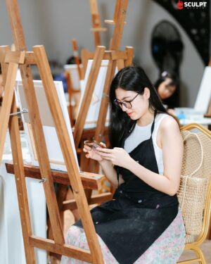 Shwe Tha Mee Instagram - Protect your peace 
#shwethameeofficial #shwethamee #painting #love #peace #burmese #myanmar