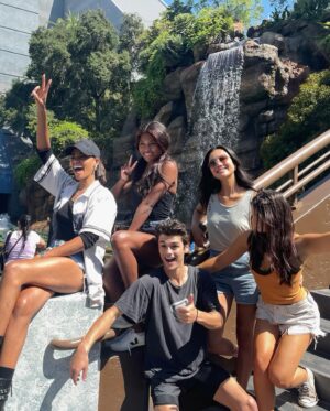 Siena Agudong Instagram - Some of the @residentevilnetflix cast and I got to take our screams off-screen and celebrate our premiere day at Universal Studios. Big big thank you @unistudios :)). #universalstudioshollywood @slash.agency