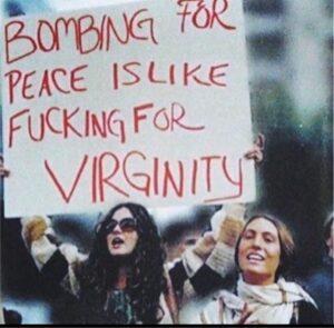 Sienna Guillory Instagram - I marched with CND in the 80’s and Ban The Bomb placards were part of my childhood. My Jewish father was a human rights advocate and this is how I was raised. The situation in Palestine has been troubling for all those who are concerned with human rights for many years, I feel for my Jewish family and friends suffering bigotry and hatred and I feel for the victims of war. I don’t not have the answer, but I do not support bombing as the answer. 

Repost @actornabil though if anyone knows the origin of this I’d love to buy a print