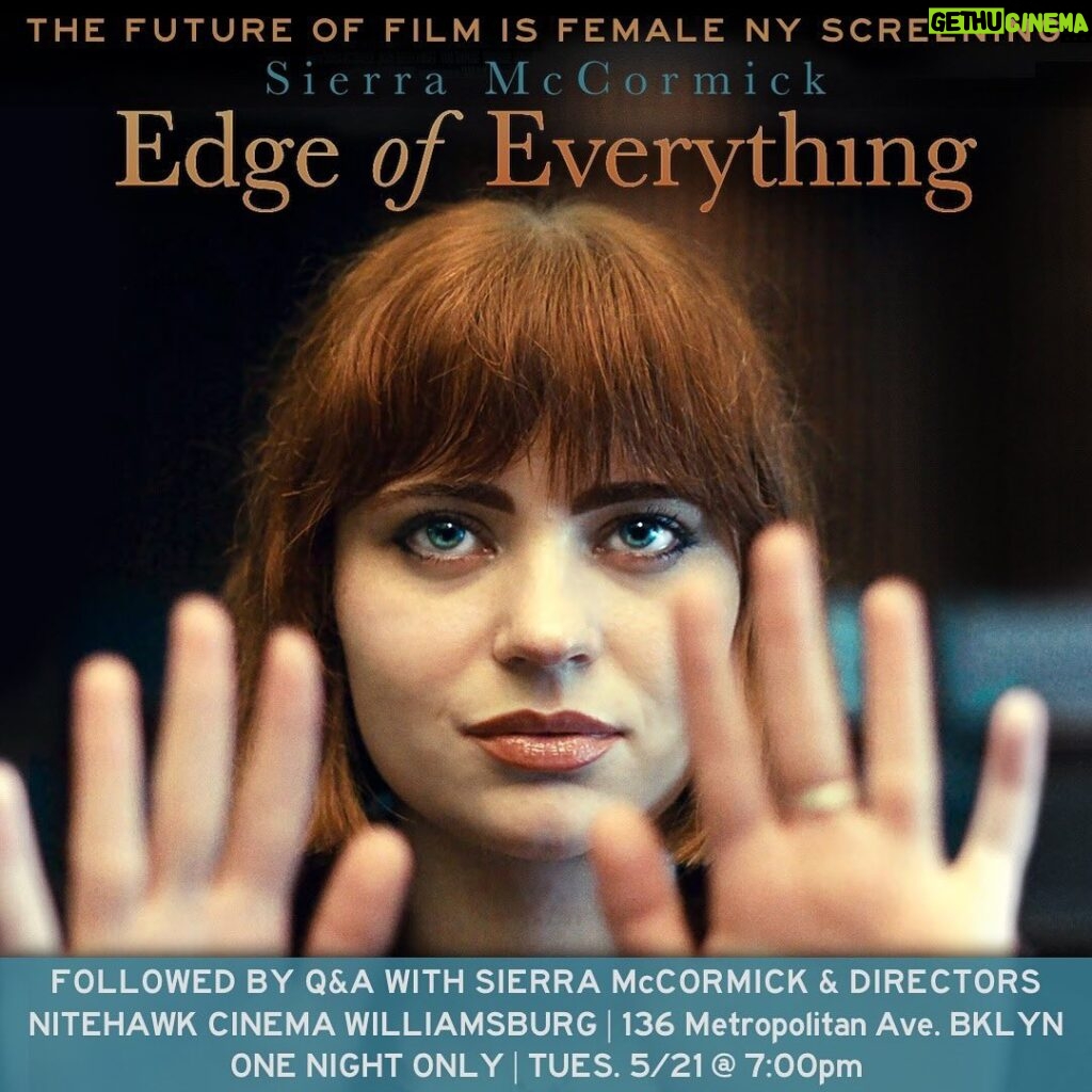 Sierra McCormick Instagram - 🗣️NEW YORK & LOS ANGELES🗣️ Screenings with Q&A for @edgeofeverythingfilm will be happening this month !! Come hear me yap about how much I love everyone in this movie !!